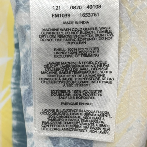 Columbia Men's PFG Omni-Shade Super Slack Tide Camp Shirt yellow/blue size M - Picture 9 of 12